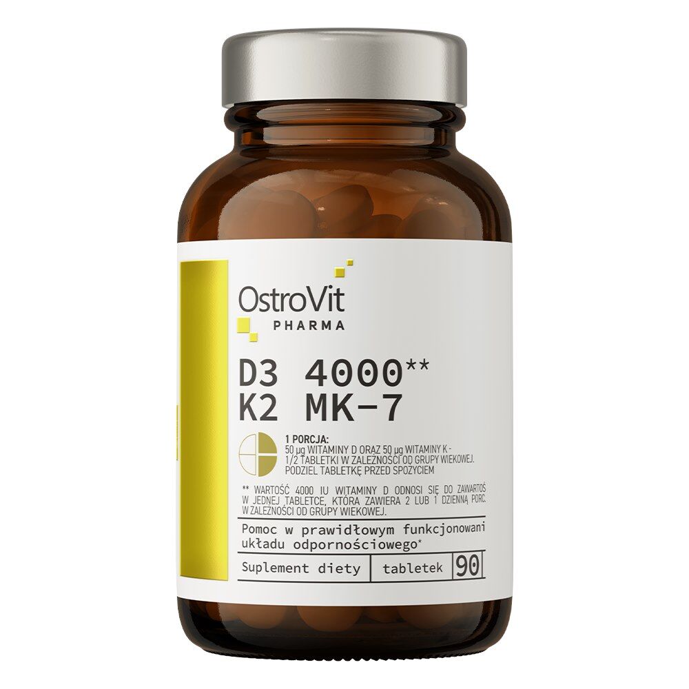 OSTROVIT Pharma D3 4000 K2 MK-7 (90 tabs) - Viking Supplements