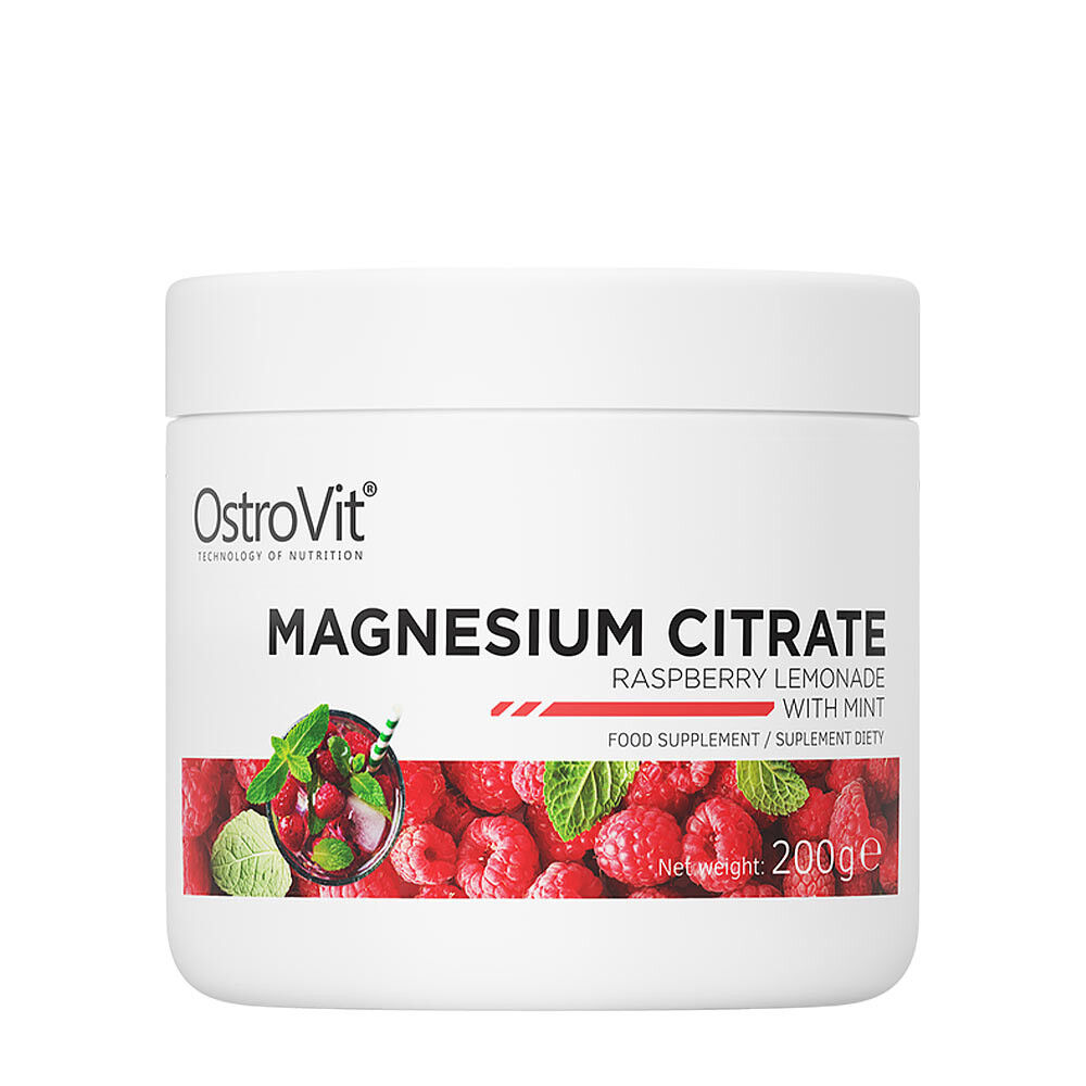 Ostrovit Magnesium Citrate - raspberry lemonade with mint (200 g) - Viking Supplements