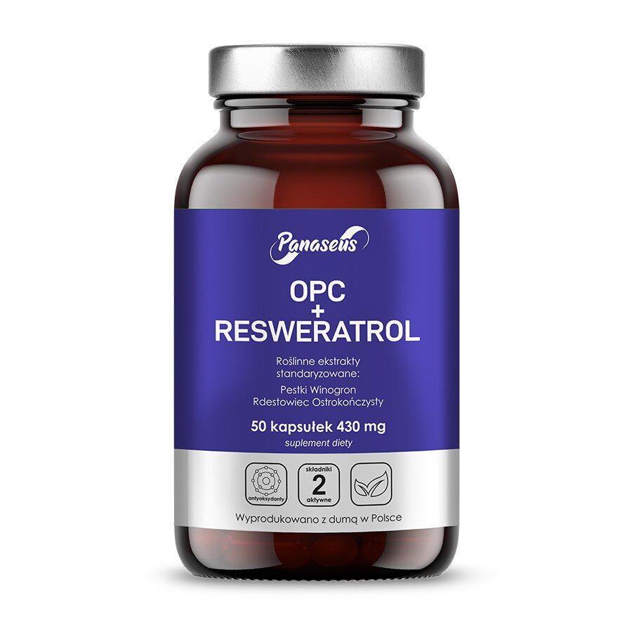 PANASEUS OPC + resveratrol (50 kapsúl) – Viking Supplements