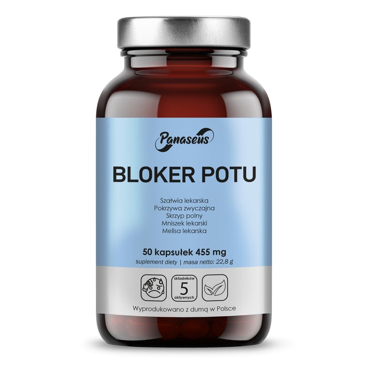 PANASEUS Prípravok proti poteniu (50 kapsúl) - Viking Supplements