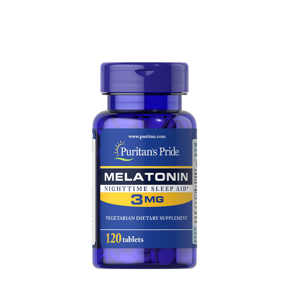 Puritan's Pride - Melatonin + 3 mg, 120 tabletter