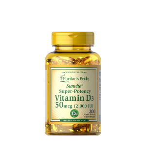 Puritans Pride Vitamin D3 2000 IU (200 Softgels) - Viking Supplements