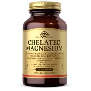 SOLGAR Chelátovaný horčík (100 tabliet) – Viking Supplements