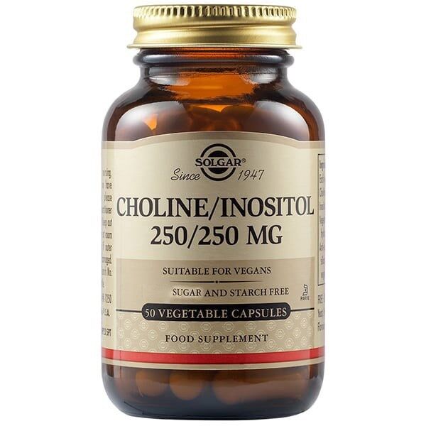 SOLGAR Cholín/Inozitol 250 mg (50 kapsúl) - Viking Supplements