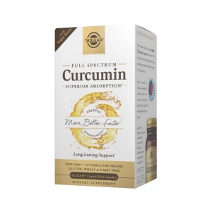 SOLGAR Kurkumín Full Spectrum vo vegánskej forme (60 kapsúl) – Viking Supplements