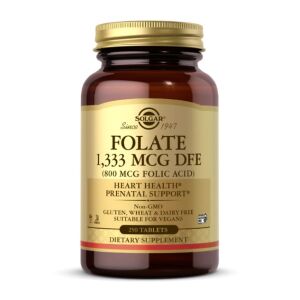 SOLGAR Folát 1333 mcg DFE (800 mcg kyseliny listovej) (250 tabliet) – Viking Supplements