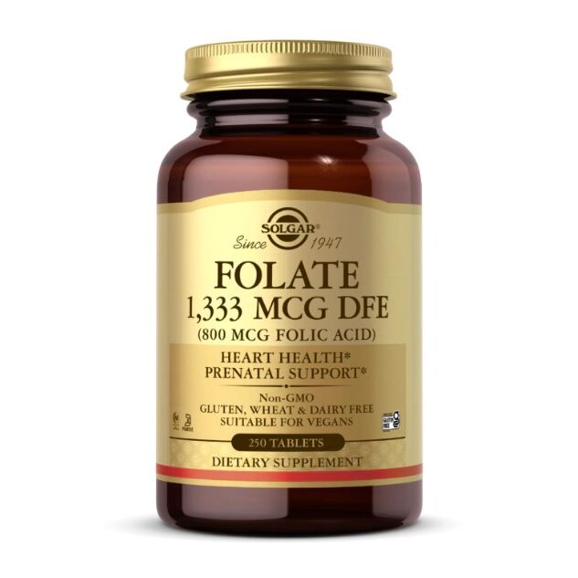 SOLGAR Folát 1333 mcg DFE (800 mcg kyseliny listovej) (250 tabliet) – Viking Supplements