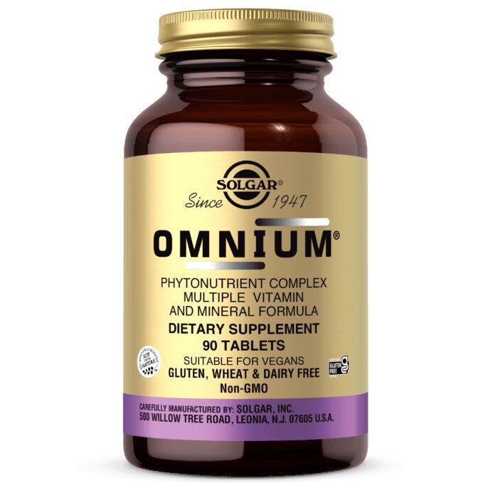 SOLGAR Omnium – komplex fytonutrientov, multivitamínová a minerálna formula (90 tabliet) – Viking Supplements