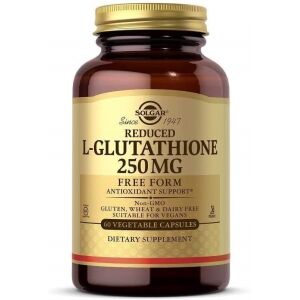 SOLGAR L-glutatión s nízkou koncentráciou 250 mg (60 kapsúl) – Viking Supplements