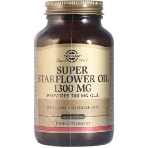 SOLGAR Super Starflower Oil 1300 mg – Olej z ogórečnika (60 kapsúl) – Viking Supplements