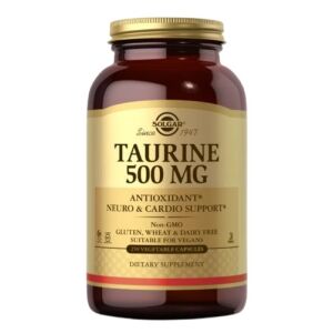 SOLGAR Taurine 500 mg (250 Veg Caps) - Viking Supplements