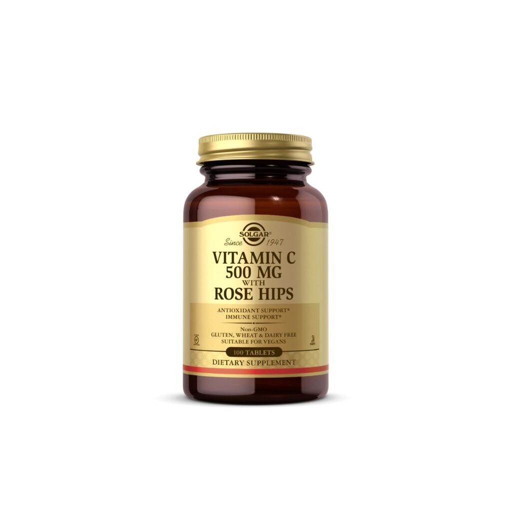 SOLGAR Vitamín C 500 mg so šípkami (100 tabliet) – Viking Supplements