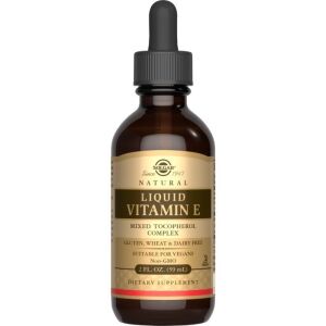 SOLGAR Vitamín E – prírodný tekutý prípravok (59 ml / 2 fl. oz.) – Viking Supplements