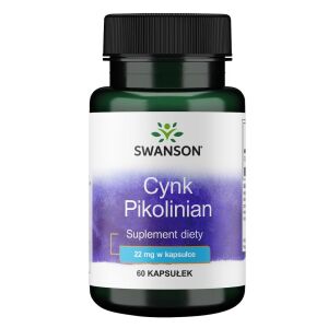 SWANSON Cynk (pikolinian) 22mg 60 kaps - Viking Supplements