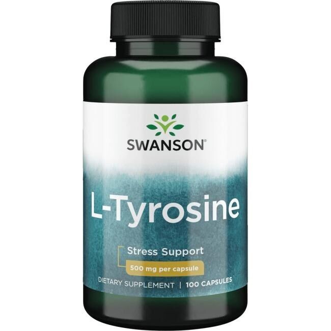 SWANSON L-tyrozín 500 mg, 100 kapsúl – Viking Supplements