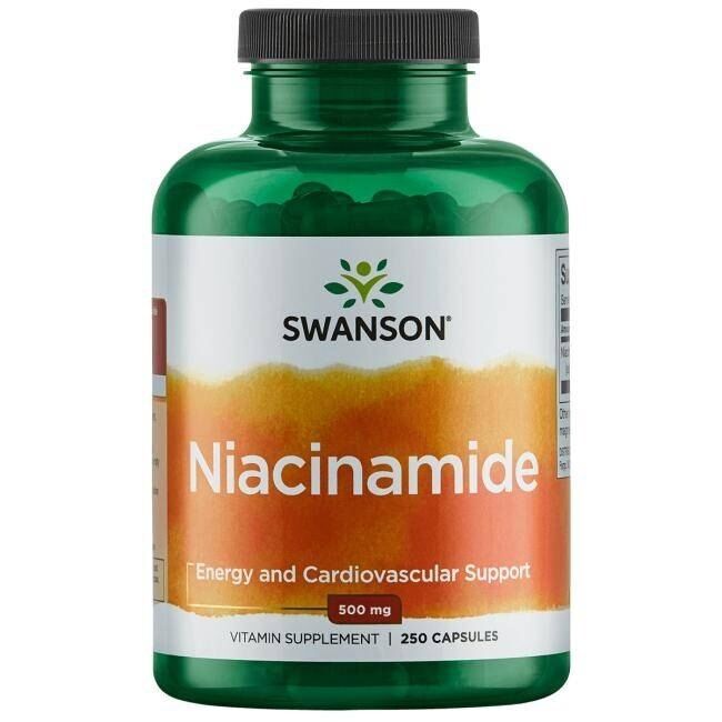 SWANSON Niacinamid 500 mg, 250 kapsúl – Viking Supplements