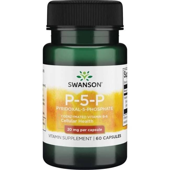 SWANSON Vitamín B-6 20 mg 60 kapsúl – Viking Supplements