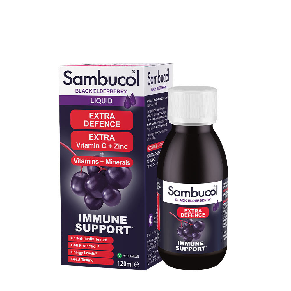Sambucol Extra Defence v tekutej forme (120 ml) – Viking Supplements