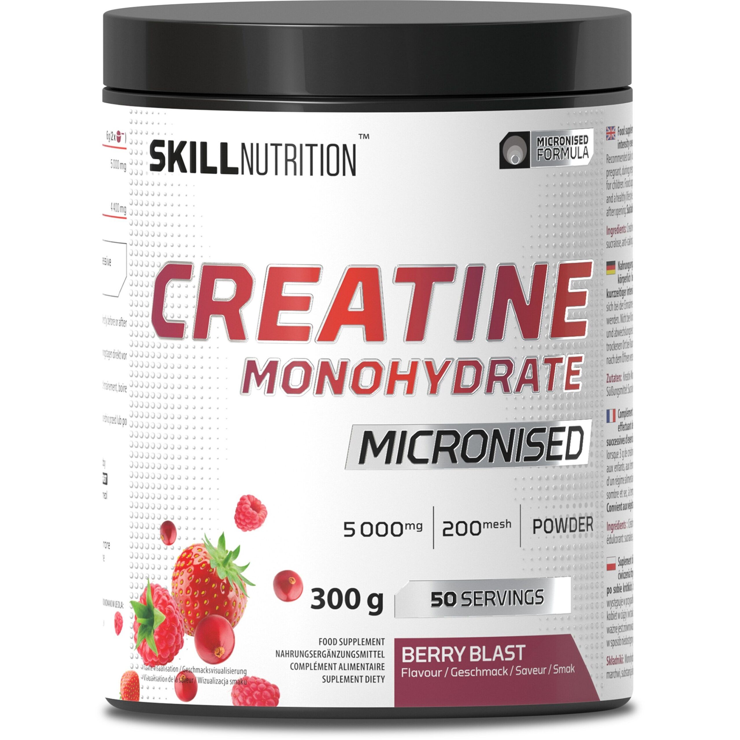 Skill Nutrition – Mikronizovaný kreatín monohydrát s príchuťou