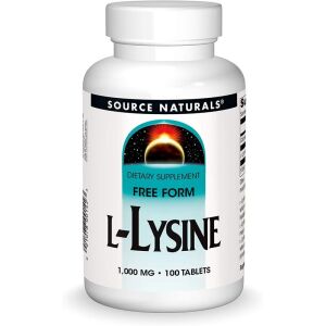 Source Naturals L-lyzín 1000 mg, 100 tabliet – Viking Supplements