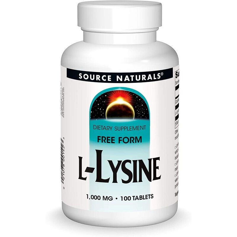 Source Naturals L-lyzín 1000 mg, 100 tabliet – Viking Supplements
