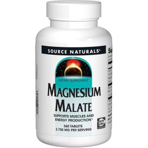 Source Naturals Magnesium Malate 1250mg 360 tablets - Viking Supplements