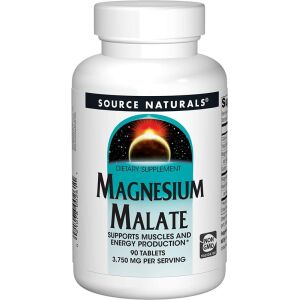 Source Naturals Magnesium Malate 1250mg 90 tablets - Viking Supplements