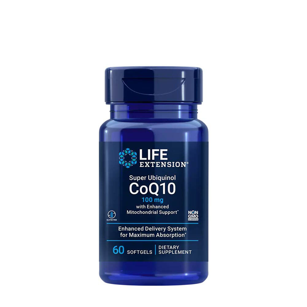 Life Extension - Super Ubiquinol CoQ10 with Enhanced Mitochondrial Support, 100mg - 60 softgels