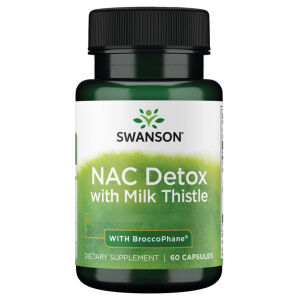 Swanson NAC Detox Depot with Milk Thistle-With Broccophane 60 capsules - Viking Supplements