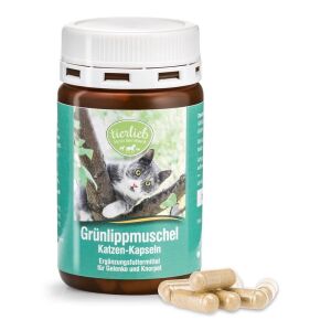 TIERLIEB Kapsuly s výťažkom zo zelenopyskatých mušlí pre mačky (90 kapsúl) – Viking Supplements