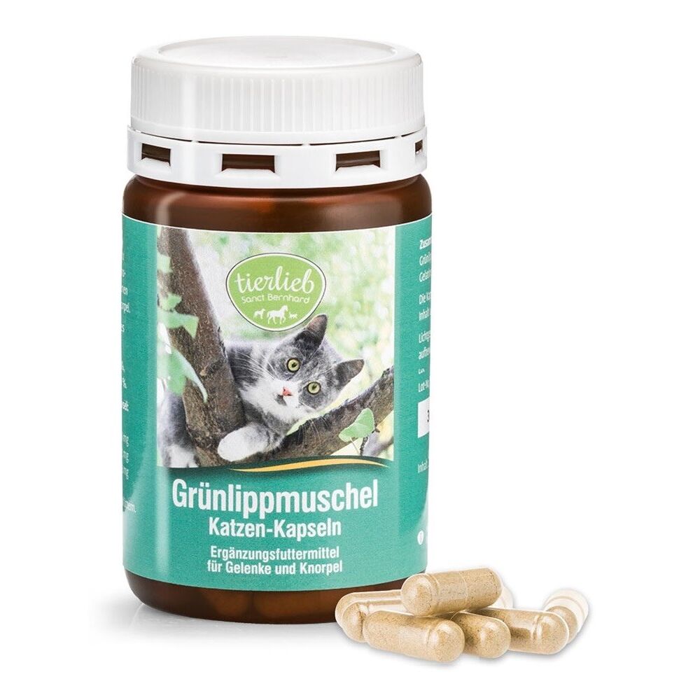 TIERLIEB Kapsuly s výťažkom zo zelenopyskatých mušlí pre mačky (90 kapsúl) – Viking Supplements