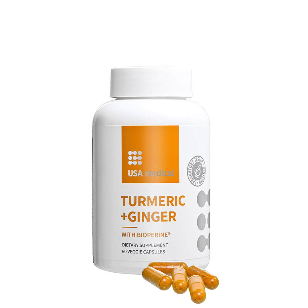 USA Medical Kurkuma + Zázvor (60 kapsúl) – Viking Supplements