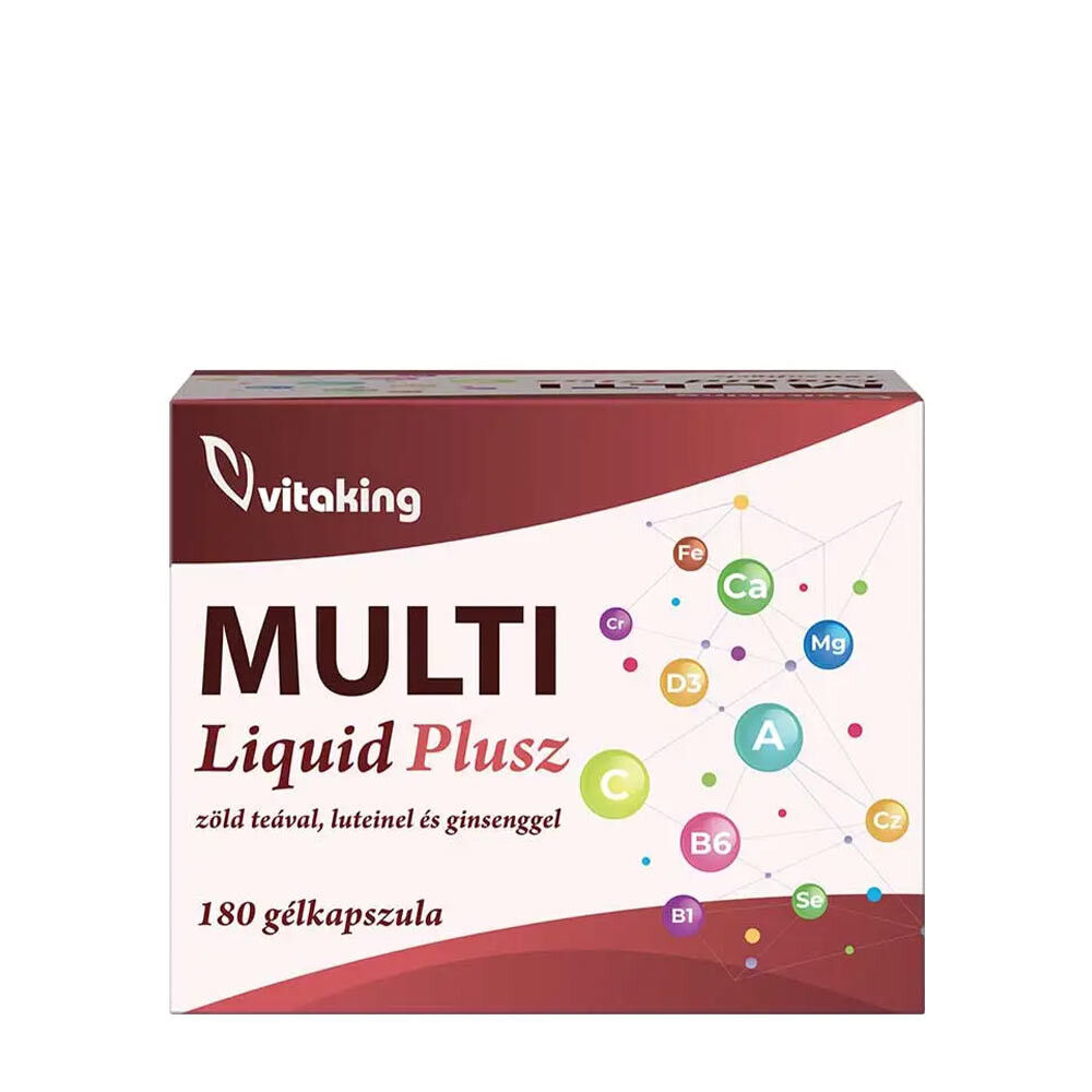 Vitaking Multi Liquid Plusz Multivitamín (180 mäkkých kapsúl) - Viking Supplements