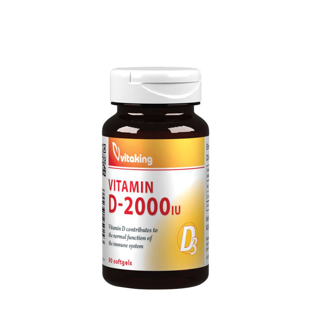 Vitaking Vitamin D-2000 (90 mäkkých kapsúl) – Viking Supplements