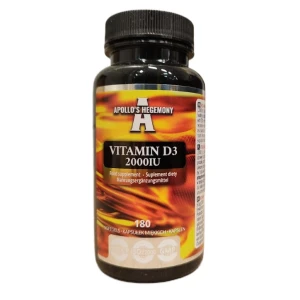 Vitamín D3 2000 IU – 180 mäkkých kapsúl – Viking Supplements