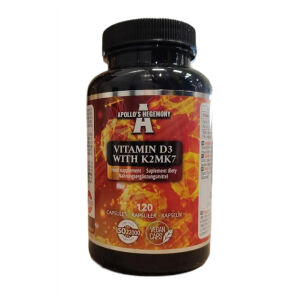 Vitamin D3 with K2 MK7 - 120 vcaps - Nuvalia