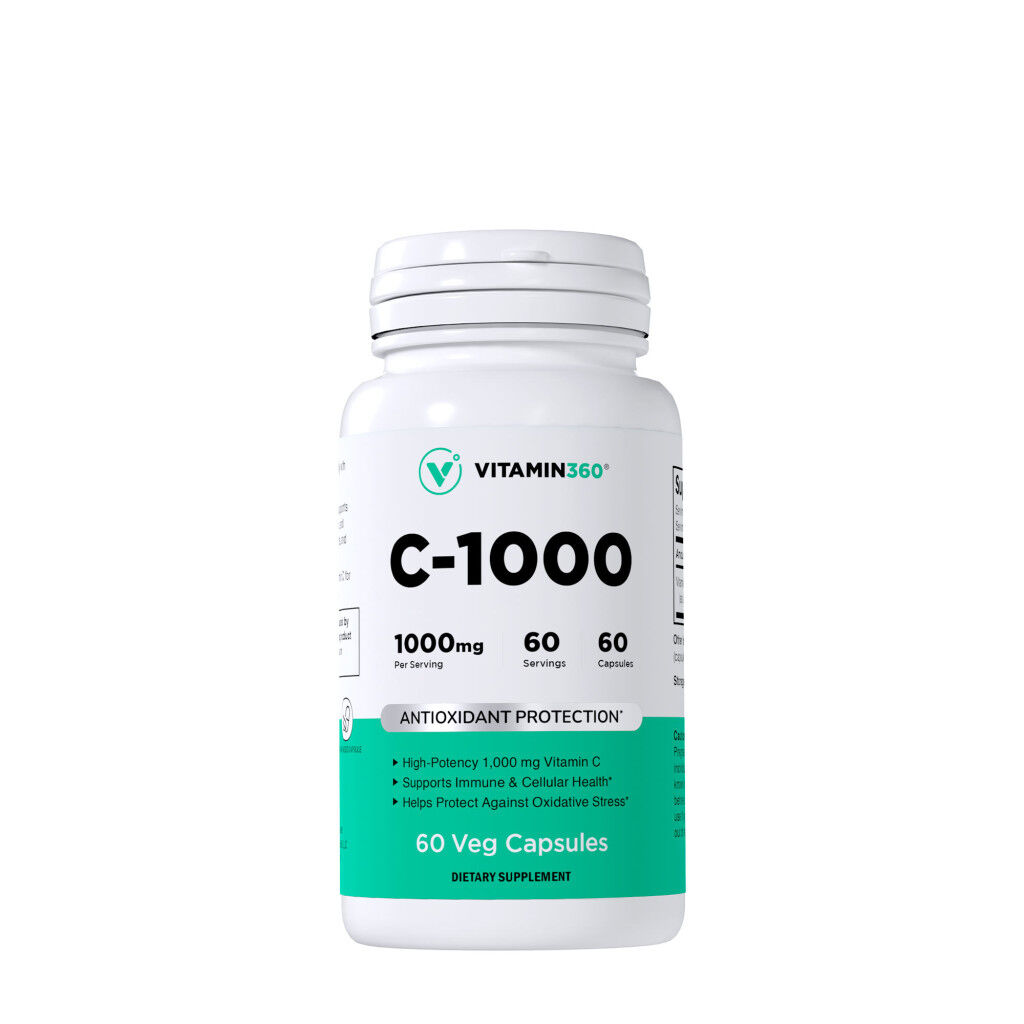 Vitamin360 - C-1000 Vitamin C 1000 mg (60 vegetabilske kapsler)