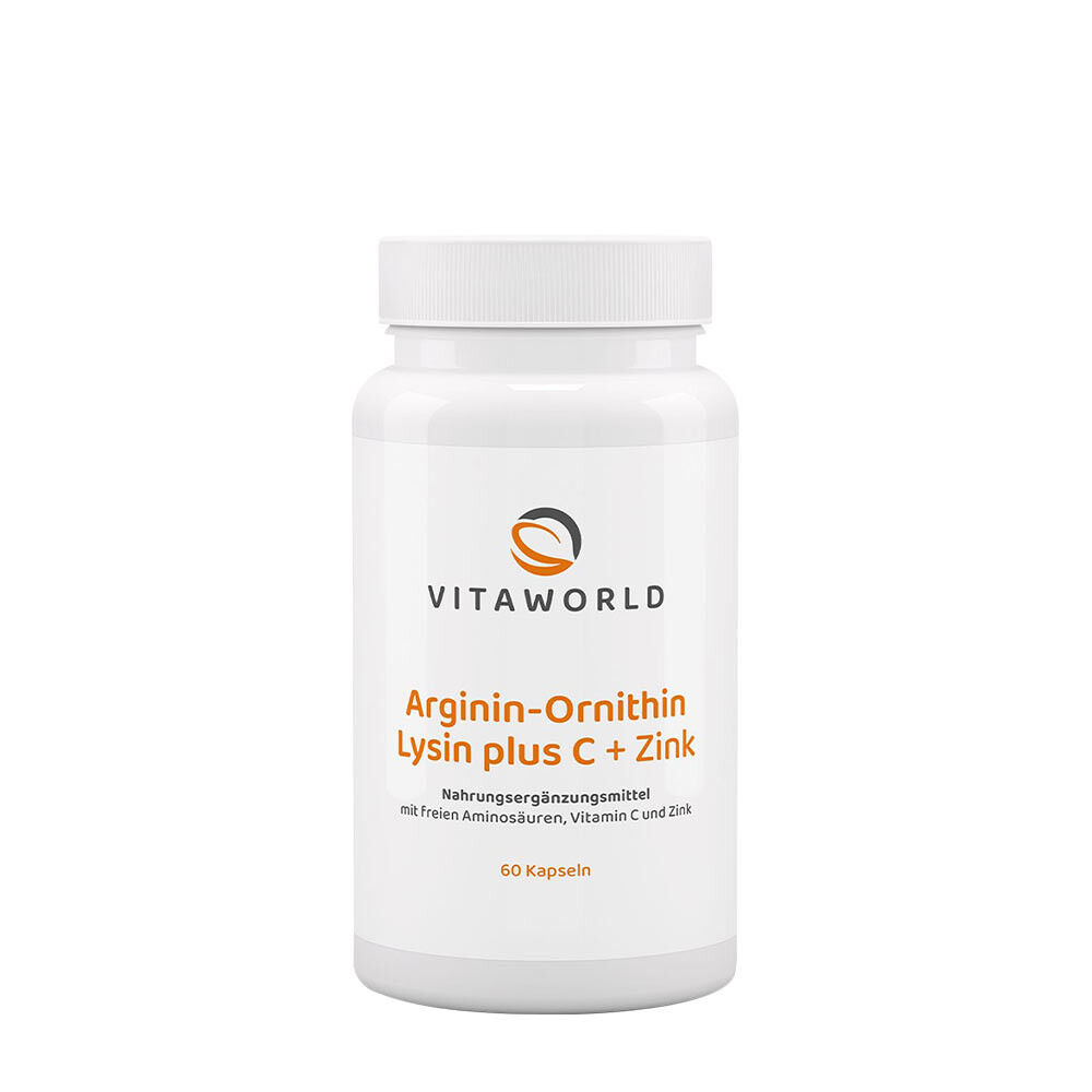 Vitaworld Arginin-ornitín-lyzín + C + zinok (60 kapsúl) – Viking Supplements