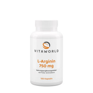 Vitaworld L-arginine 750 mg (100 Capsules) - Viking Supplements