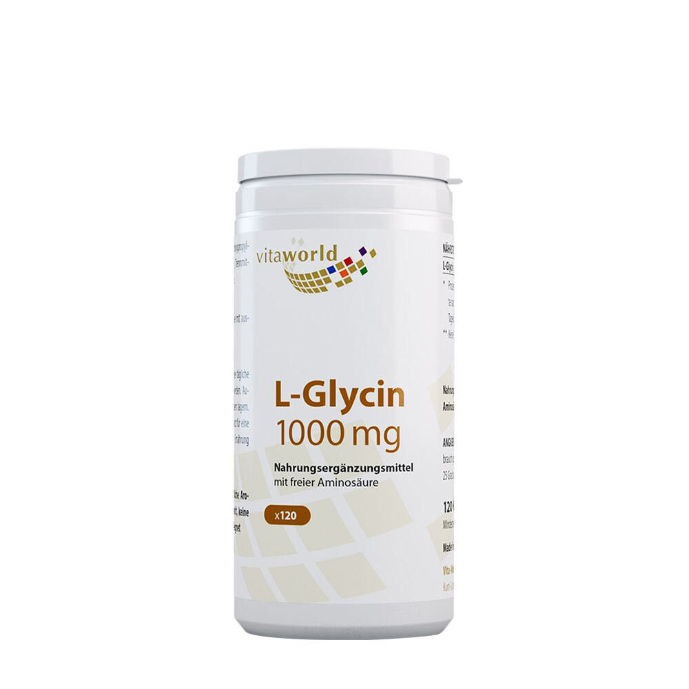 Vitaworld L-glycín 1000 mg (120 kapsúl) – Viking Supplements