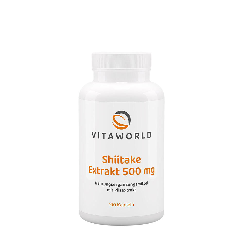 Vitaworld – extrakt zo shiitake 500 mg (100 kapsúl) – Viking Supplements