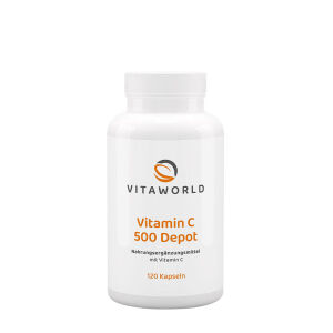 Vitaworld Vitamin C 500 Depot (120 Capsules) - Viking Supplements