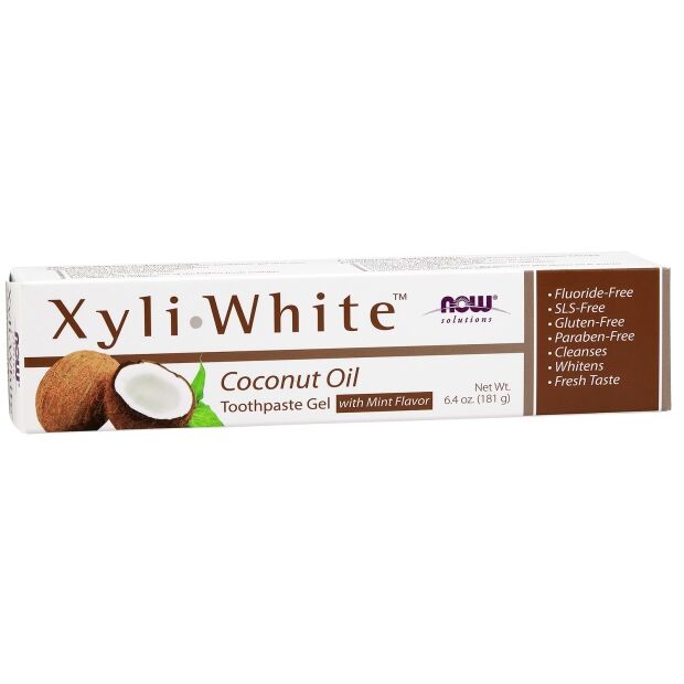 NOW Foods - XyliWhite, Coconut Oil Toothpaste Gel - 181g